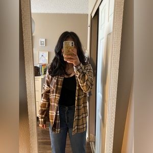 NEW | Streetwear Society Plaid Colourblock button up shirt